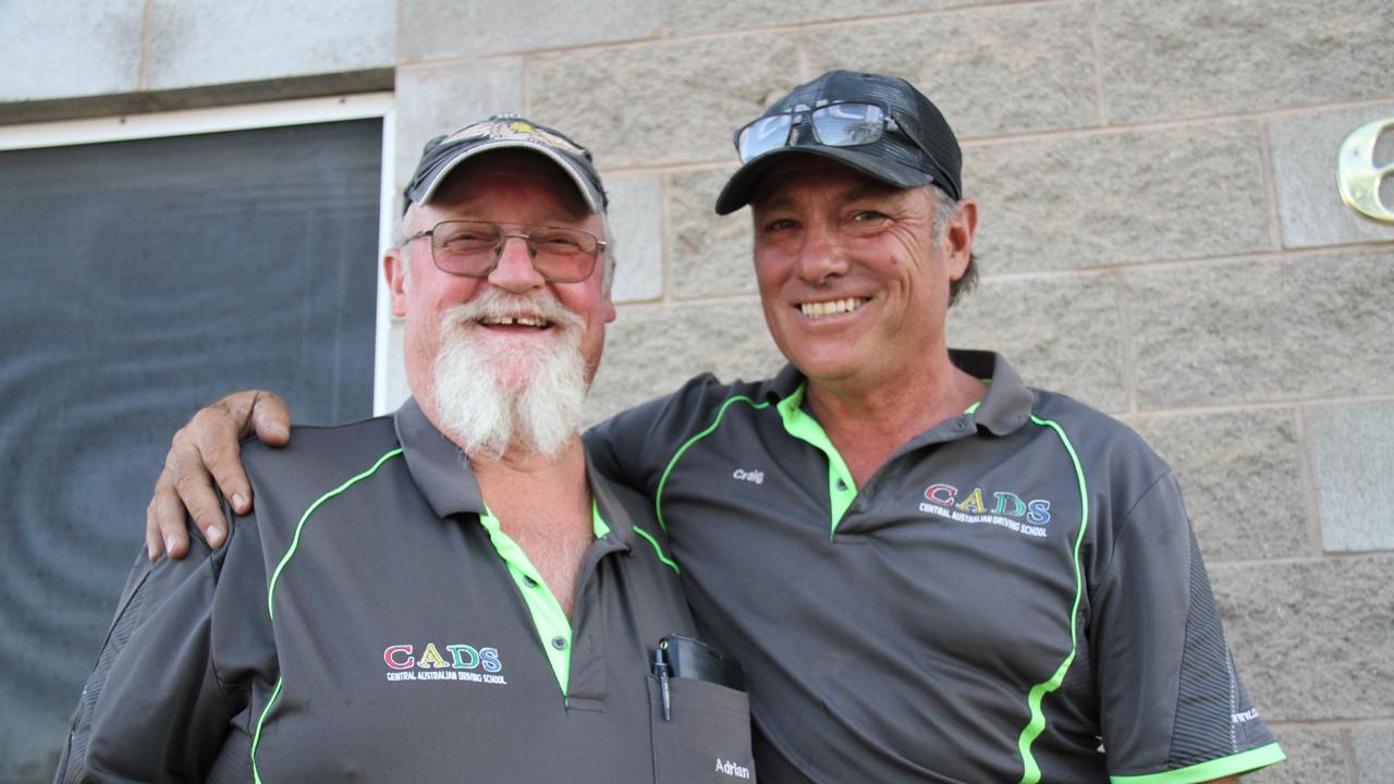 Alice Springs locals Adrian Couchman and Craig Pankhurst. Both men are prostate cancer survivors, and want to see a dedicated prostate cancer nurse in Alice Springs. Picture: Gera Kazakov