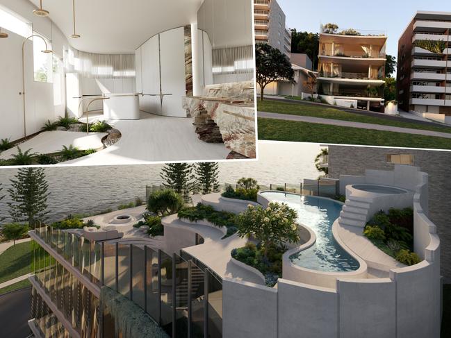 Artist impression of Spyre Group's proposed ultra luxury, low density Goodwin Terrace tower at Burleigh Heads