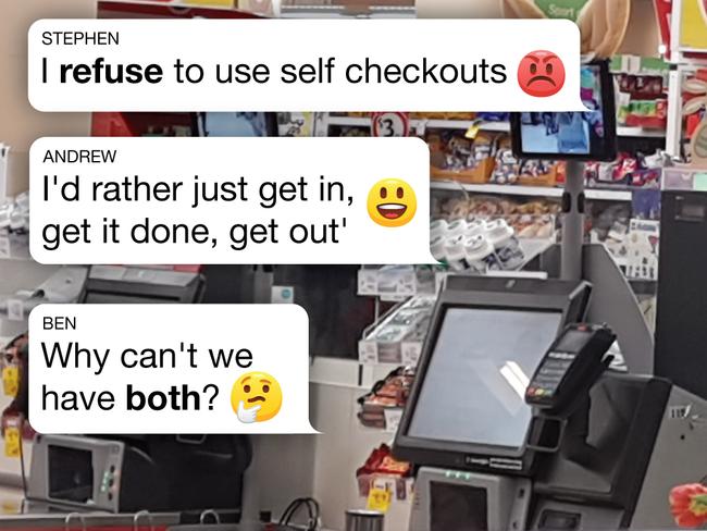 Reader reaction, self-serve checkouts. Art Steve Grice/ News Corp.