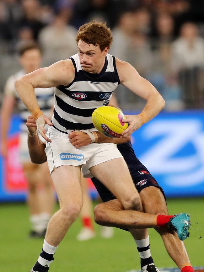 Gary Rohan didn’t make an impact in the preliminary final. Picture: Will Russell/AFL Photos via Getty Images