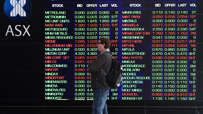 New moves ... The ASX in Sydney today, which has remarkably bounced back. Picture: AAP