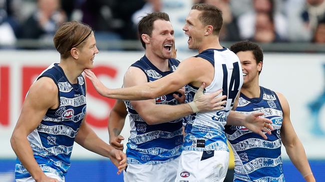 Mick McGuane says Geelong’s midfield can be caught napping when it loses clearances.