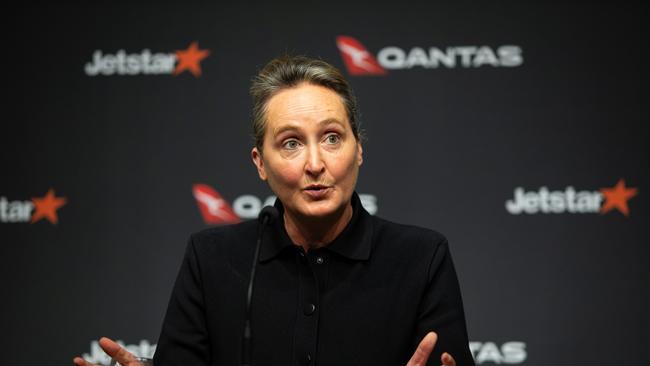 Freshly minted Qantas chief executive Vanessa Hudson apologised to customers just three days ago and promised to rebuild the community’s trust. Picture: NCA NewsWire / Christian Gilles