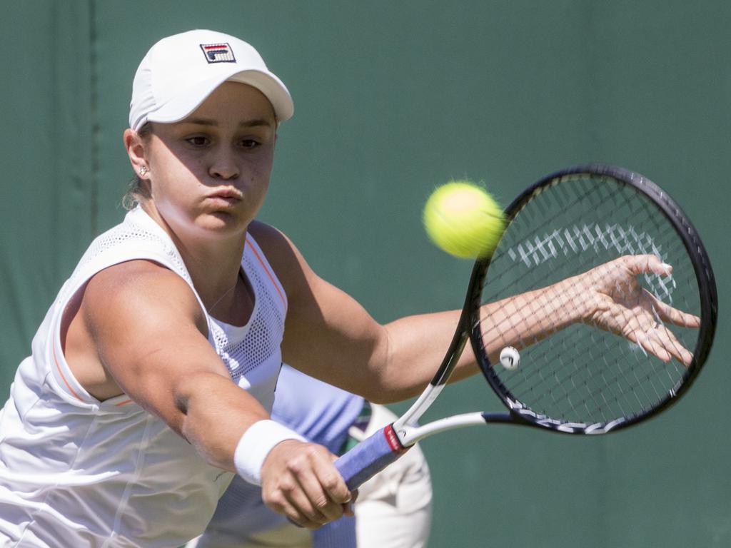 Wimbledon Championship 2019. Ash Barty easily wins the second round against Alison Van Uytvanck. Picture: Ella Pellegrini