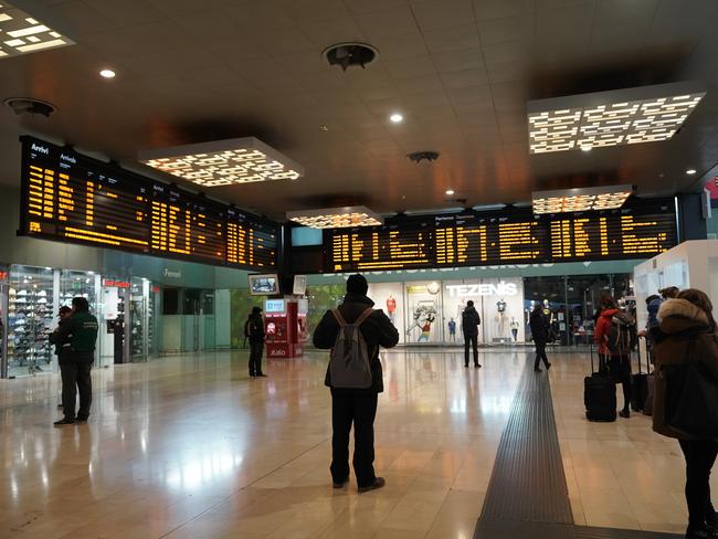 A deserted Garibaldi Station in Milan, Italy. Picture: Getty Images