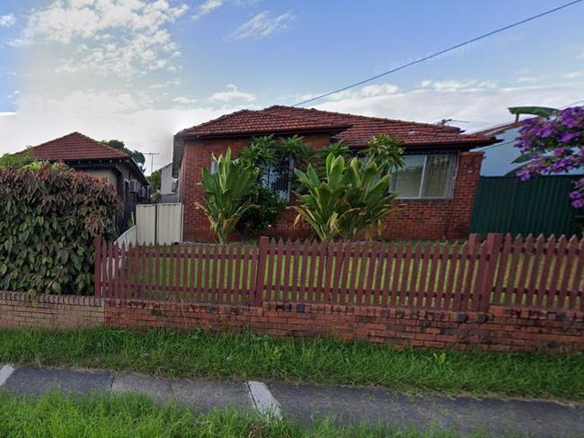 The house on Canterbury Rd in Belmore where Peter Vuong was allegedly held captive for five days after being kidnapped from his home on March 9, 2023. Picture: Google Maps