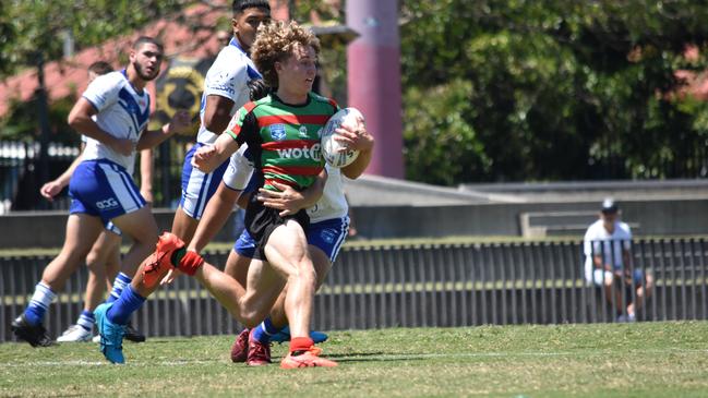 Charlie Mann of the Rabbitohs SG Ball side. Picture: Sean Teuma