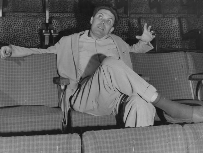 Hayes Gordon in the stalls of the Ensenmble Theatre in 1962.