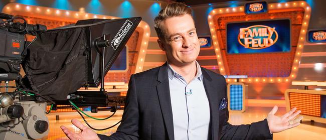 Quiz master … Grant Denyer hosted a few quiz shows for 10 including Family Feud. Picture: Mark Stewart