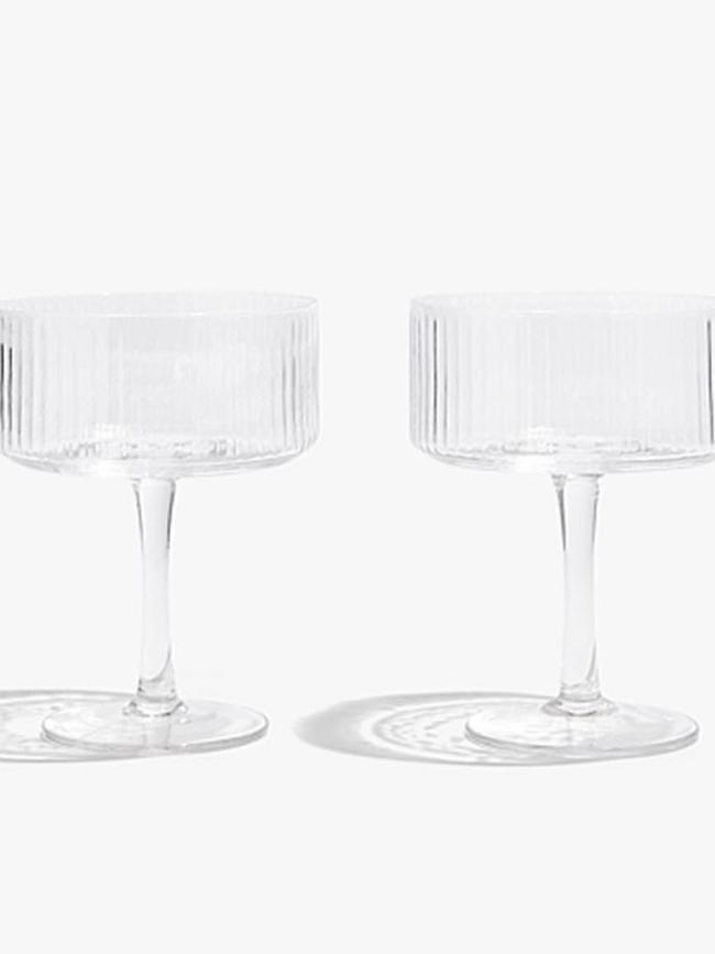 Country Road Vivi coupe $39.95 (sold as set of two). <b>Shop now from <a href="https://www.countryroad.com.au/Product/60268683-297/?colour=Clear&amp;size=No-Size&amp;scd=true&amp;gclid=Cj0KCQiA4aacBhCUARIsAI55maE8otd5IFE0rO1SbdZpd69t5P8FPRAG18Dr1Q8Bp8Vov04PGkIuS70aAhFDEALw_wcB&amp;gclsrc=aw.ds" target="_blank">Country Road</a></b>