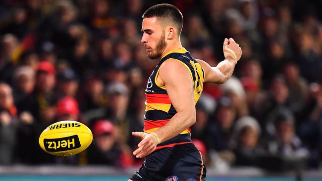 Lachlan Murphy of the Crows during the round 17 match against the Cats at Adelaide Oval . Picture: Getty Images