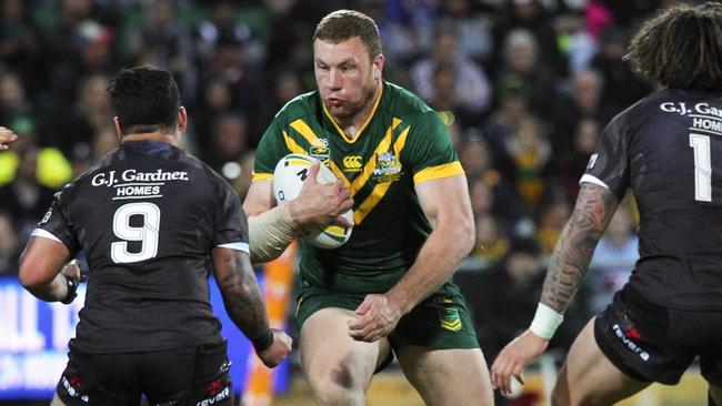 Boyd in action for the Kangaroos in 2016. Picture: AAP Image/Richard Wainwright