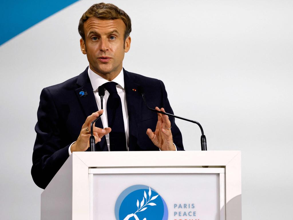 Emmanuel Macron has urged the French people and any other people wanting to visit the country to get the third Covid booster shot. Picture: AFP