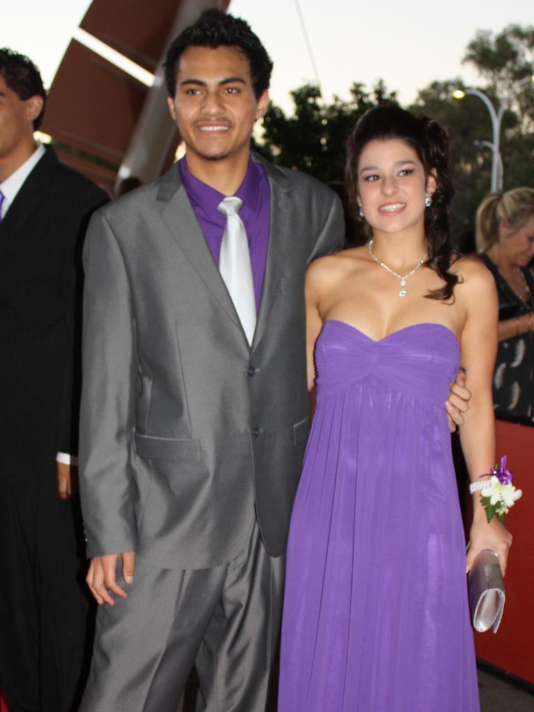 Abel Lafaele and Jessica Lena at the 2010 Centralian Senior College formal at the Alice Springs Convention Centre. Picture: NT NEWS