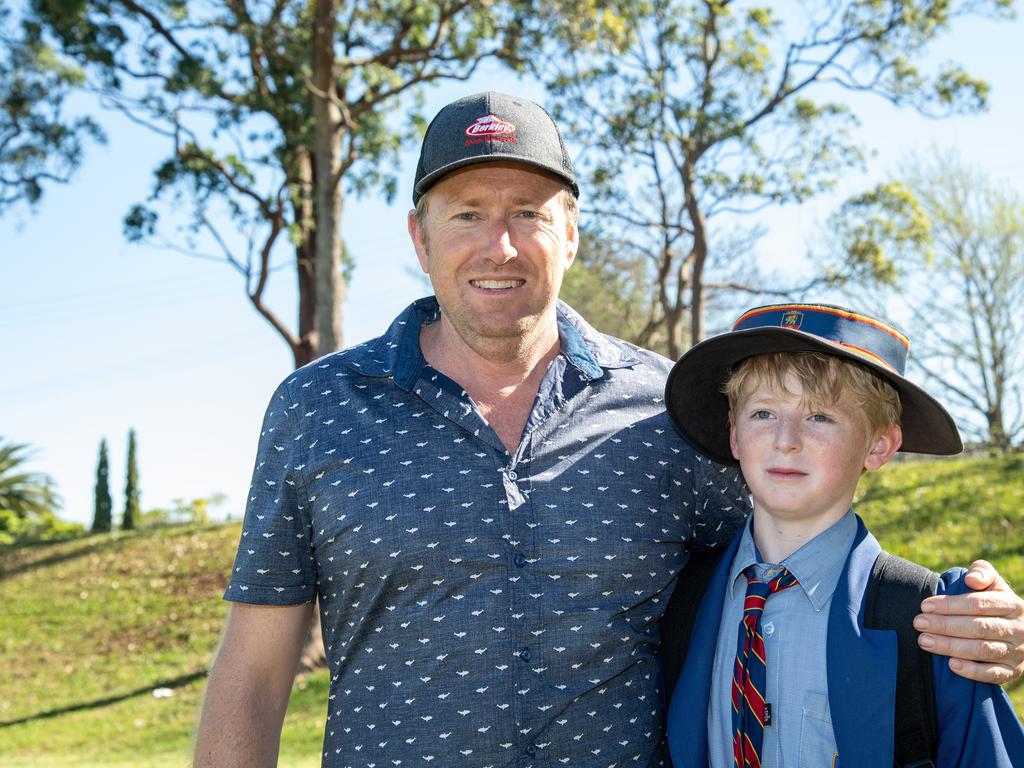 Darren and Isaac Wright. Picture: Bev Lacey