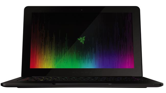 Cheaper than you’d expect ... The Razer Blade Stealth laptop is just 1.3cm thin and features a 12.5-inch touchscreen and individually backlit keys.