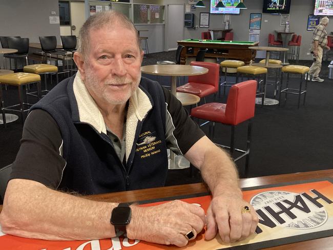 Former president of the Mount Gambier RSL Winston Prowse has bravely spoken about his time in the army. Picture: Arj Ganesan