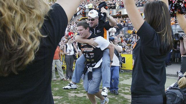 Happier times for Sheens and the Tigers. Picture: Mark Nolan/Getty Images