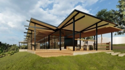 Artist impressions of a new cellar door proposed for Main &amp; Cherry at Chandlers Hill.