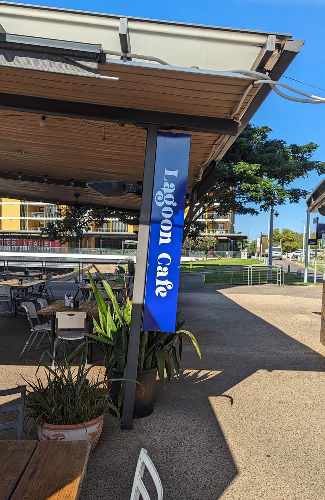 Lagoon Cafe at Darwin Waterfront has recently opened to the public. Picture: Alex Treacy