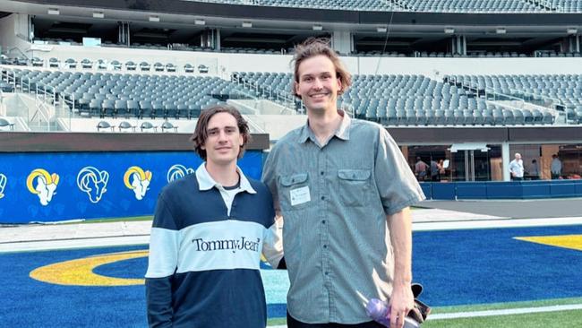 Gryan Miers at Sofi stadium in California.