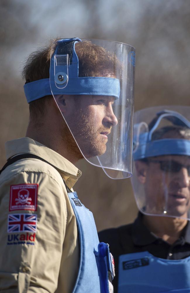 He is on day five of his royal tour of Africa. Picture: Dominic Lipinski/Pool via AP