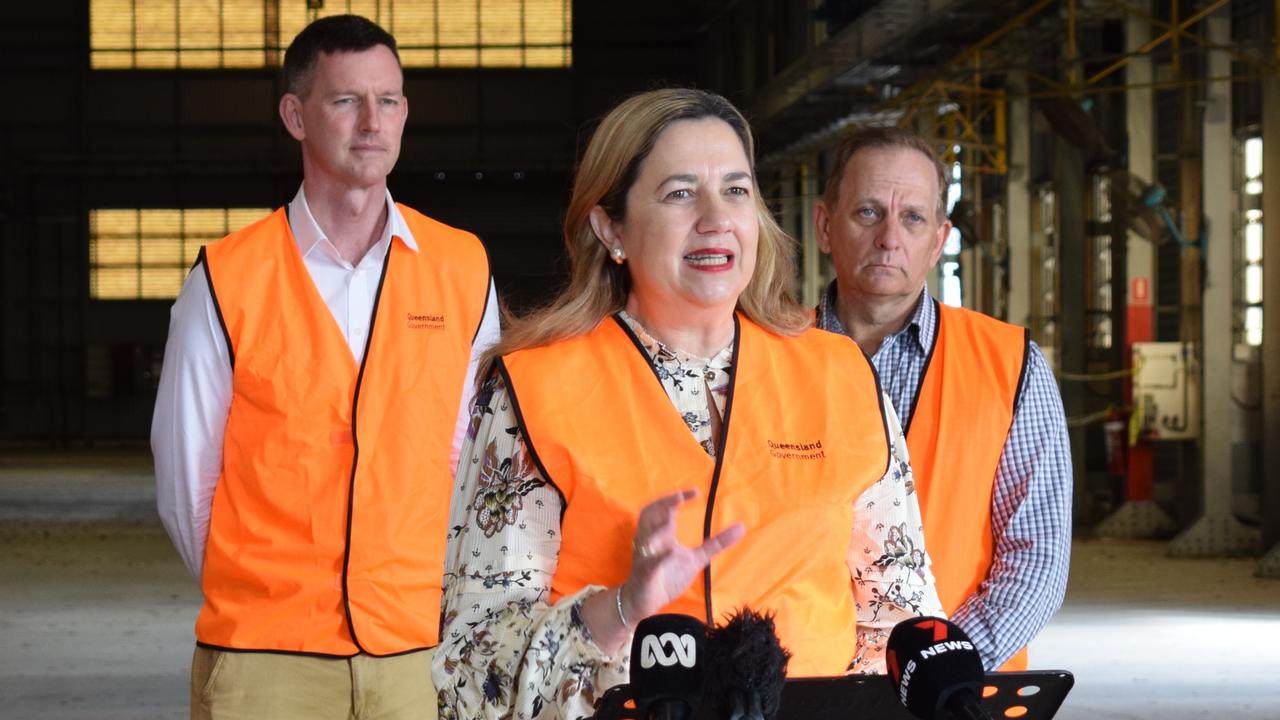 Queensland Premier Annastacia Palaszczuk at the Rockhampton Railyards on May 30, 2022. Picture: Aden Stokes