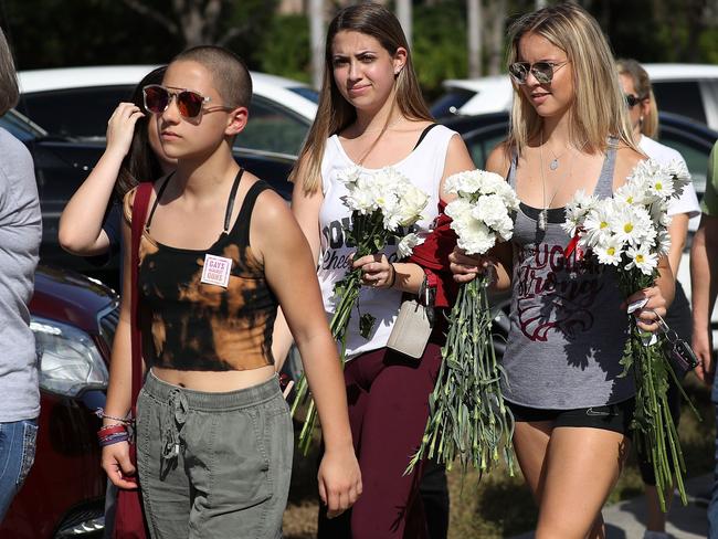 Emma Gonzalez and her fellow students return to the campus for the first time since the massacre.