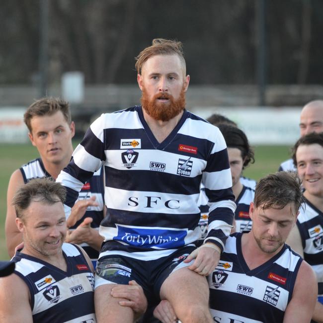 Lachlan Sharp’s 200th match for Strathfieldsaye ended in defeat against Sandhurst.