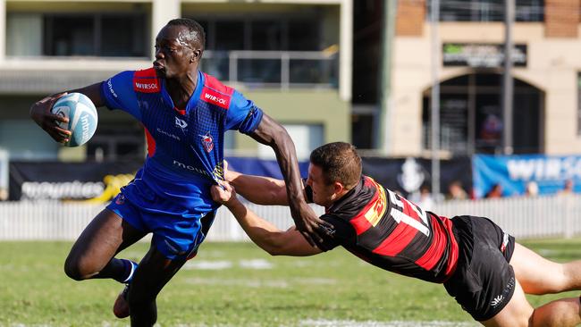 Action in Norths defeat of Manly on the weekend.