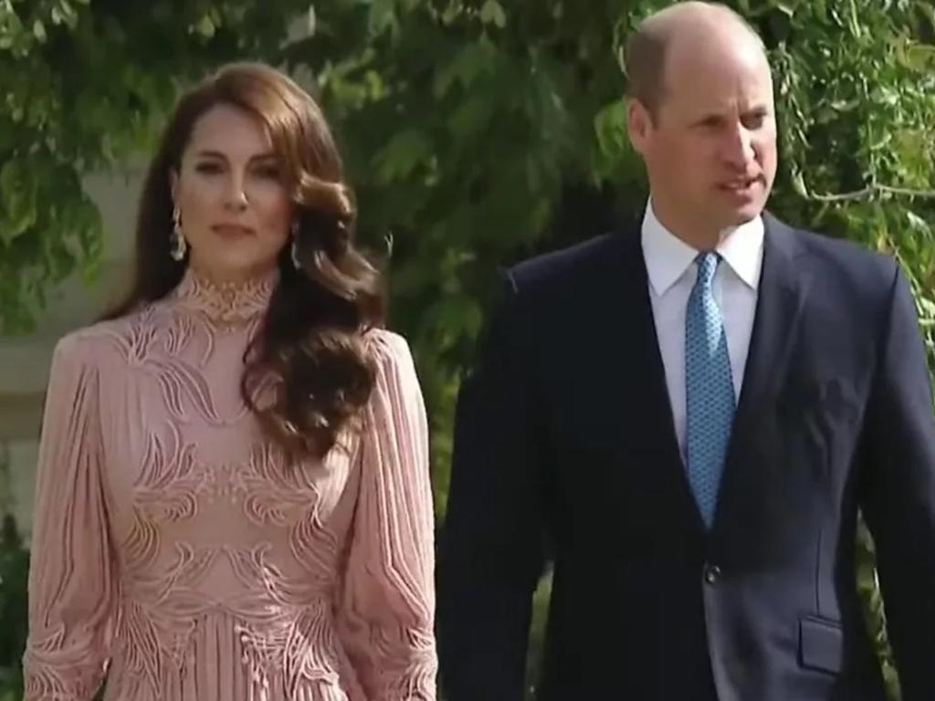 Prince William and Kate Middleton Princess of Wales attend Crown Prince of Jordan Hussein bin Abdullah’s glamorous wedding. Picture: Royal Hashemite Court/Youtube