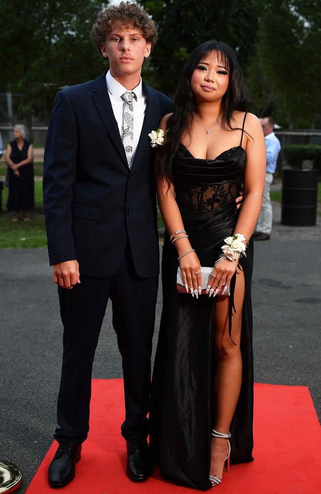 Ben Rice and Francheska Pedrido at Nambour State College School Formal. Picture: Patrick Woods.