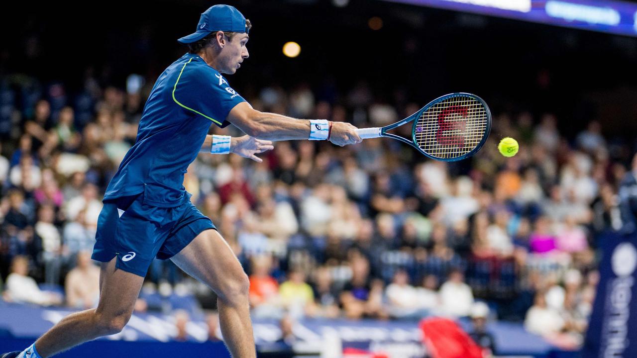 Australia's Alex de Minaur. Photo by JASPER JACOBS / Belga / AFP