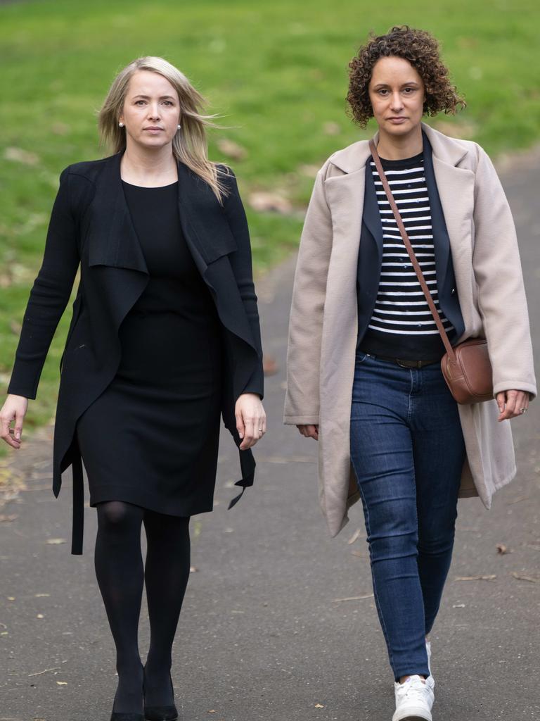 Michel Margalit (managing principal of Margalit lawyers) with IVF patient Kirsty Jones. Picture: Tony Gough