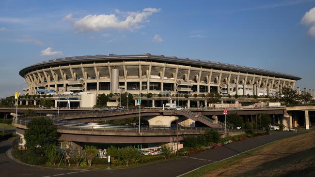 A general view of the International Stadium Yokohama ahead of the Rugby World Cup.