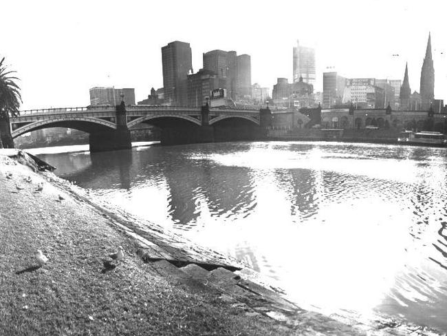 A view from the banks of the Yarra in 1980.