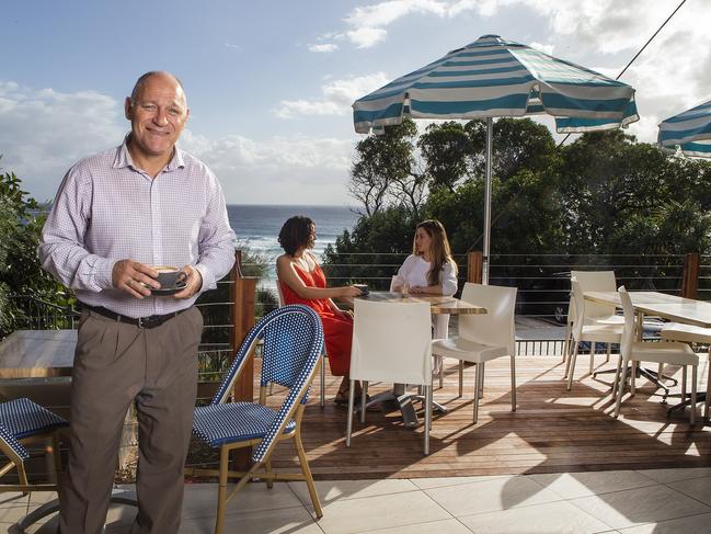 Mark Jones at the Straddie Hotel. Picture: Jono Searle