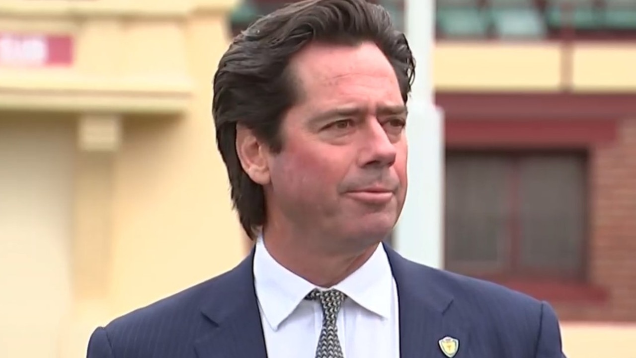 Gillon McLachlan announces Tasmania as the AFL's 19th team.