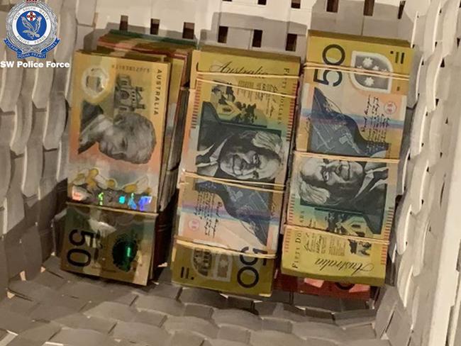 Police also seized $100,000 in cash. Picture: NSW Police