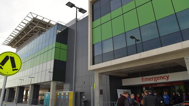 Outside the Emergency ward at the new Royal Adelaide Hospital. Picture: AAP Image/Morgan Sette