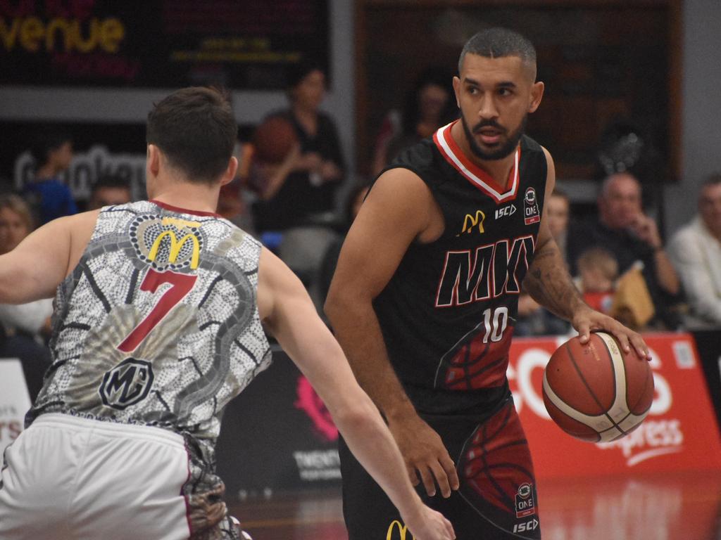 Chris Cedar for the Mackay Meteors against Logan Thunder, July 18, 2021. Picture: Matthew Forrest