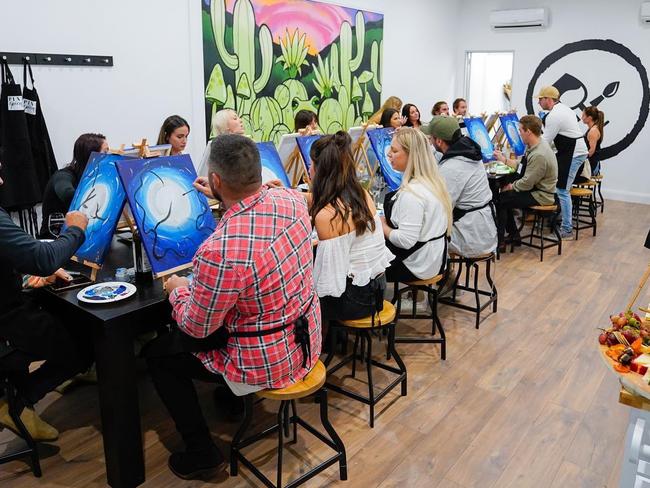 Opening soon: Paint and sip studio draws booking rush