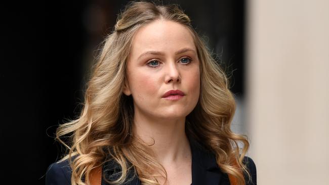 Actor Eryn Jean Norvill at the Federal Court in Sydney. Picture: AAP Image/Joel Carrett