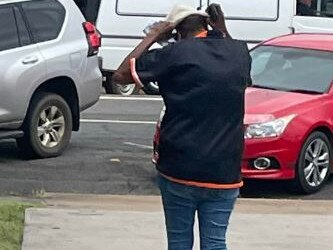 Lorraine Rachel Davidson leaving Kingaroy Magistrate Court on Thursday.