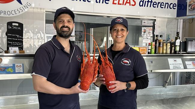 Stamati Elias with his sister, Kerry McGorman of Jimmy Elias &amp; Son Seafood Processing.