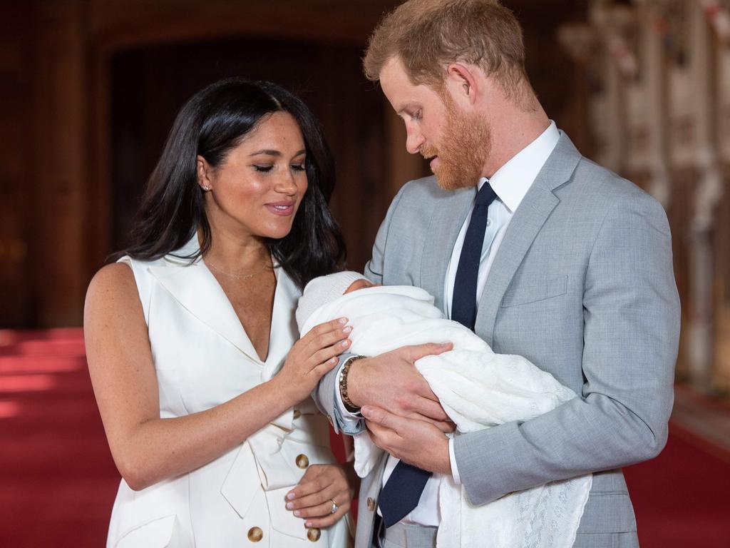 The Duke and Duchess of Sussex also announced Archie’s birth on Instagram in a break with the more formalised tradition. Picture: Dominic Lipinski / POOL / AFP)