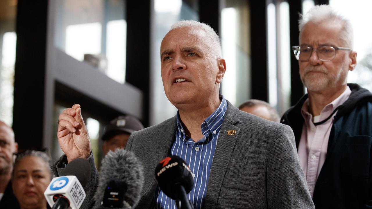 Transport Workers Union secretary Michael Kaine called the Qantas decision ‘appalling’. Picture: NewsWire / Nikki Short