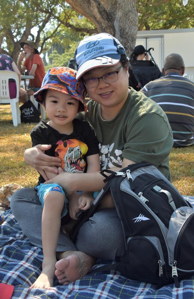 Jenny and Alex Nguyen were among thousands of Territorians enjoying the 2023 Greek GleNTi on the Darwin Esplanade. June 10, 2023. Picture: Sierra Haigh