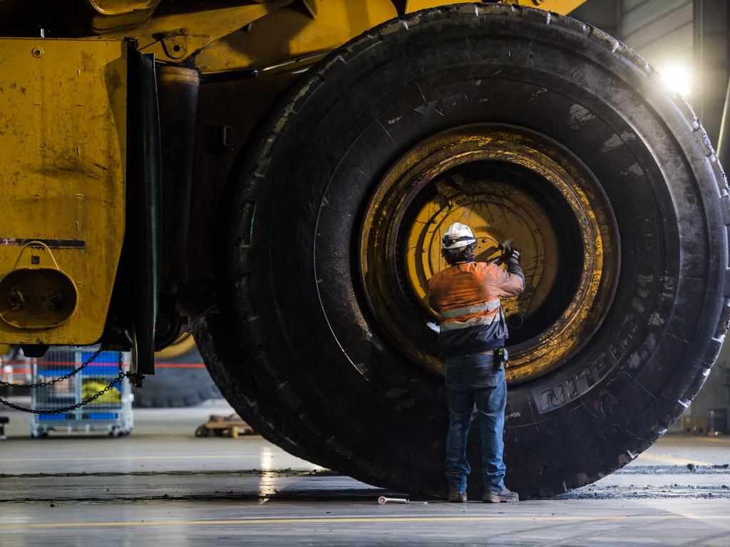 A BMA permanent employee at the Daunia mine. Picture: Supplied