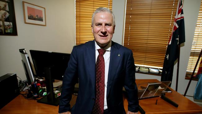 Michael McCormack in his office at Parliament House in Canberra. Picture: Kym Smith.